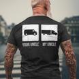 Trucker Trucker Uncle Truck Driver Trucking Trucks Men's T-shirt Back Print Gifts for Old Men