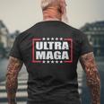 Ultra Maga 2024 Pro Trump Tshirt Men's Crewneck Short Sleeve Back Print T-shirt Gifts for Old Men