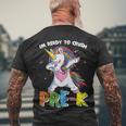 Unicorn Im Ready To Crush Prek Back To School Men's Crewneck Short Sleeve Back Print T-shirt Gifts for Old Men
