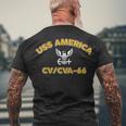 Uss America Cv 66 Cva V2 Men's Crewneck Short Sleeve Back Print T-shirt Gifts for Old Men