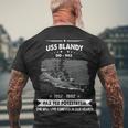 Uss Blandy Dd V2 Men's Crewneck Short Sleeve Back Print T-shirt Gifts for Old Men