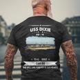 Uss Dixie Ad Men's Crewneck Short Sleeve Back Print T-shirt Gifts for Old Men