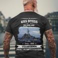Uss Dyess Dd880 Dd Men's Crewneck Short Sleeve Back Print T-shirt Gifts for Old Men