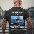 Uss Edson Dd Men's Crewneck Short Sleeve Back Print T-shirt Gifts for Old Men