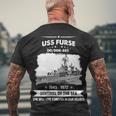 Uss Furse Dd 882 Ddr V2 Men's Crewneck Short Sleeve Back Print T-shirt Gifts for Old Men