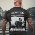 Uss Grayback Ss Men's Crewneck Short Sleeve Back Print T-shirt Gifts for Old Men