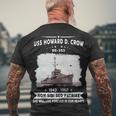 Uss Howard D Crow De Men's Crewneck Short Sleeve Back Print T-shirt Gifts for Old Men