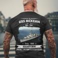 Uss Mckean Dd Men's Crewneck Short Sleeve Back Print T-shirt Gifts for Old Men