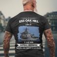 Uss Oak Hill Lsd Men's Crewneck Short Sleeve Back Print T-shirt Gifts for Old Men