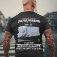 Uss Paul Hamilton Ddg V2 Men's Crewneck Short Sleeve Back Print T-shirt Gifts for Old Men