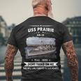 Uss Prairie Uss Ad Men's Crewneck Short Sleeve Back Print T-shirt Gifts for Old Men