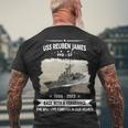 Uss Reuben James Ffg Men's Crewneck Short Sleeve Back Print T-shirt Gifts for Old Men