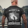 Uss Robert E Lee Ssbn Men's Crewneck Short Sleeve Back Print T-shirt Gifts for Old Men