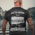 Uss Salamonie Ao Men's Crewneck Short Sleeve Back Print T-shirt Gifts for Old Men