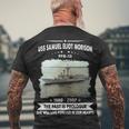 Uss Samuel Eliot Morison Ffg Men's Crewneck Short Sleeve Back Print T-shirt Gifts for Old Men