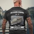 Uss Samuel Gompers Ad Men's Crewneck Short Sleeve Back Print T-shirt Gifts for Old Men