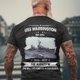 Uss Warrington Dd843 Dd Men's Crewneck Short Sleeve Back Print T-shirt Gifts for Old Men