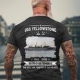 Uss Yellowstone Ad Men's Crewneck Short Sleeve Back Print T-shirt Gifts for Old Men