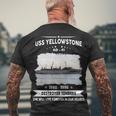 Uss Yellowstone Ad V3 Men's Crewneck Short Sleeve Back Print T-shirt Gifts for Old Men