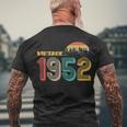 Vintage 1952 Sun Wilderness 70Th Birthday Tshirt Men's Crewneck Short Sleeve Back Print T-shirt Gifts for Old Men