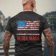 We The People Ultra Maga King Vintage Usa Flag Pride Men's Crewneck Short Sleeve Back Print T-shirt Gifts for Old Men