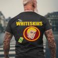 Whiteskins Football Native American Indian Men's Crewneck Short Sleeve Back Print T-shirt Gifts for Old Men