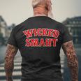 Wicked Smaht Smart Boston Massachusetts V2 Men's Crewneck Short Sleeve Back Print T-shirt Gifts for Old Men
