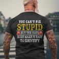 You Cant Fix Stupid But The Hats Sure Make It Easy To Identify Funny Tshirt Men's Crewneck Short Sleeve Back Print T-shirt Gifts for Old Men