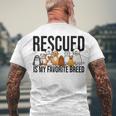 Dog Lovers  For Women Men Kids - Rescue Dog  Boy  Men's Crewneck Short Sleeve Back Print T-shirt