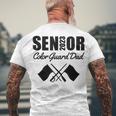 2023 Senior Color Guard Dad Flag Marching Band Parent Helper Men's T-shirt Back Print Gifts for Old Men