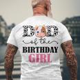 Dad Of The Birthday For Girl Cow Farm Birthday Cow Daddy 1St Men's T-shirt Back Print Gifts for Old Men