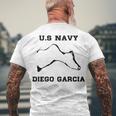 Diego Garcia Men's Crewneck Short Sleeve Back Print T-shirt Gifts for Old Men