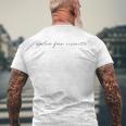 Dolce Far Niente Peace Men's Back Print T-shirt Gifts for Old Men