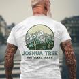 Joshua Tree National Park Vintage Mountains & Trees Sketch Men's T-shirt Back Print Gifts for Old Men