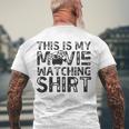 This Is My Movie Watching Family Moving Night Men's Back Print T-shirt Gifts for Old Men