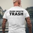 Pure White Trash Redneck Men's Back Print T-shirt Gifts for Old Men