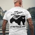 Team Honey Badger V3 Men's Crewneck Short Sleeve Back Print T-shirt Gifts for Old Men