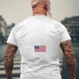 Ultra Maga United Staes Flag Tshirt Men's Crewneck Short Sleeve Back Print T-shirt Gifts for Old Men