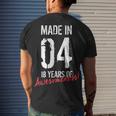 18Th Birthday Boys Girls Awesome Since 2004 18 Year Old Men's T-shirt Back Print Gifts for Him