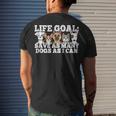 Life Goal - Save As Many Dogs As I Can - Rescuer Dog Rescue  Men's Crewneck Short Sleeve Back Print T-shirt