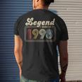 24 Years Old 24Th Birthday Decoration Legend Since 1998 Men's T-shirt Back Print Gifts for Him