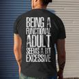 Adult-Ish Adulting 18Th Birthday Sarcastic Men's T-shirt Back Print Gifts for Him