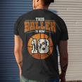 Basketball 18Th Birthday Girl Boy Bball 18 Years Old Men's T-shirt Back Print Gifts for Him