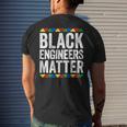 Black Engineers Matter Black Pride Men's Back Print T-shirt Gifts for Him