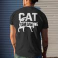 Cat Gam Gam Kitten Pet Owner Meow Men's Back Print T-shirt Gifts for Him
