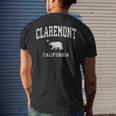 Claremont California Ca Vintage Distressed Sports Men's Back Print T-shirt Gifts for Him