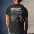 Cornish Pasties Nutrition Facts Men's Back Print T-shirt Gifts for Him