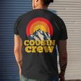 Cousin Crew Kids Matching Camping Group Cousin Squad Men's T-shirt Back Print Gifts for Him