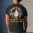 Creep It Real Retro Halloween Ghost Skateboarding Men's T-shirt Back Print Gifts for Him