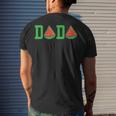 Dada Daddy Watermelon Summer Vacation Summer Men's Back Print T-shirt Gifts for Him